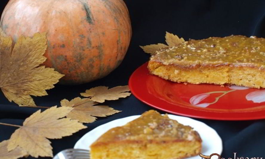 Рецепт тыквенный пирог с ириской