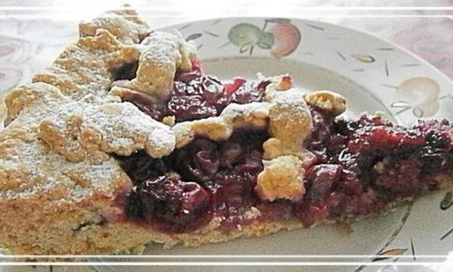 Рецепт вишневый пирог на песочном тесте