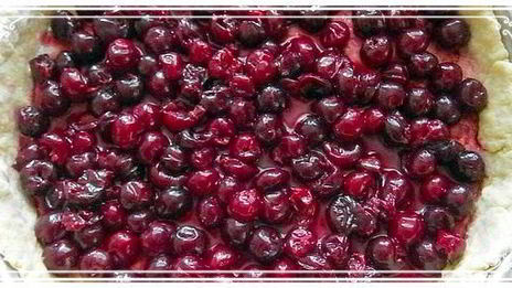 вишневый пирог на песочном тесте