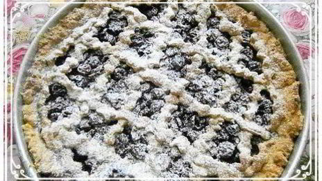 вишневый пирог на песочном тесте