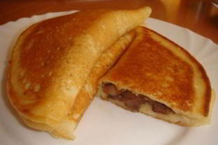 Блинчики-пирожки из творожного теста