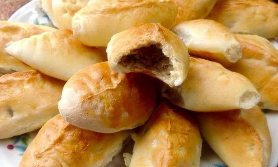 Рецепт дрожжевые пирожки с печеночно-картофельной начинкой