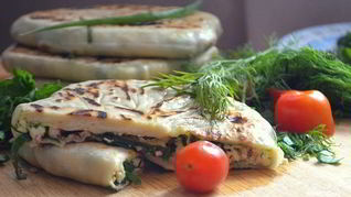 Кутабы из заварного теста