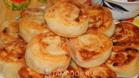 ленивые пирожки с картофелем