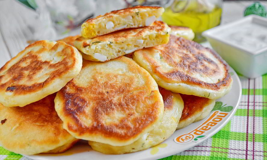 Рецепт ленивые пирожки с зеленым луком и яйцом