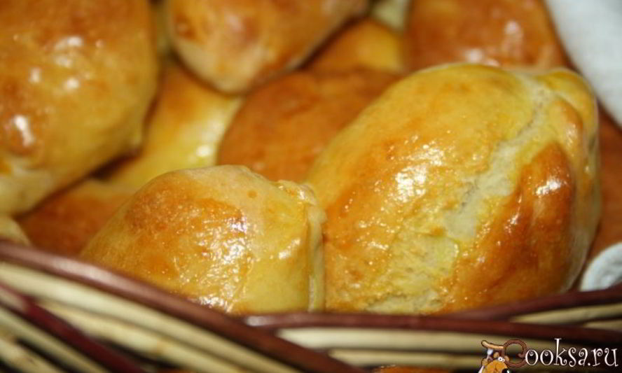 Рецепт печеные пирожки с картофелем и маслятами