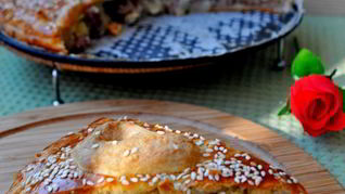 Пирог с индейкой и картофелем