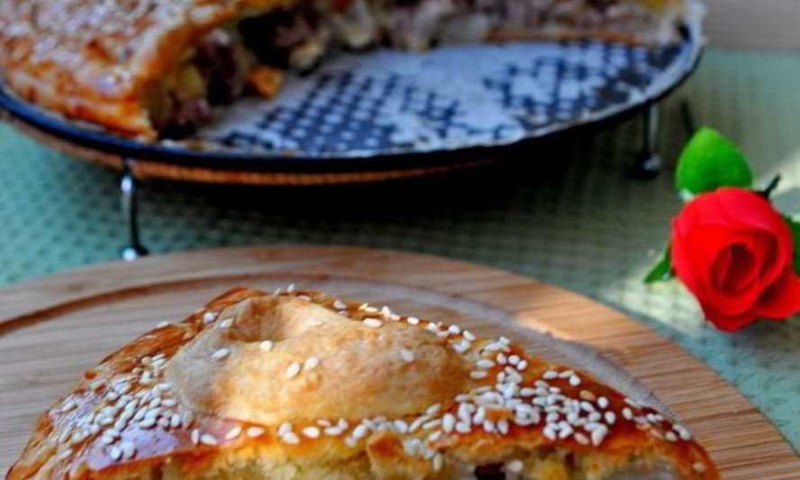 Рецепт пирог с индейкой и картофелем