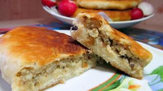 Пирожки на кефире и дрожжах