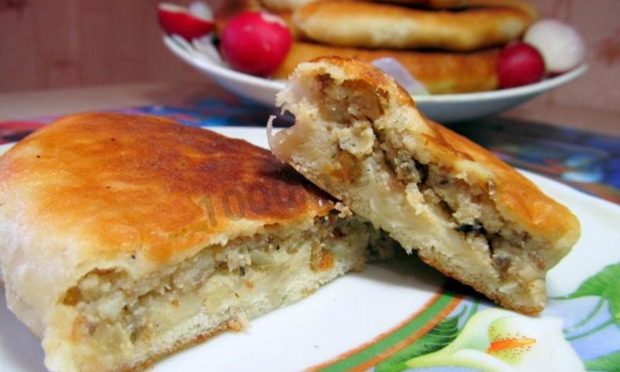 Рецепт пирожки на кефире и дрожжах