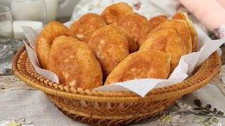 Пирожки на молоке без дрожжей