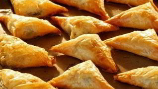 Пирожки на сметане с плавленым сыром