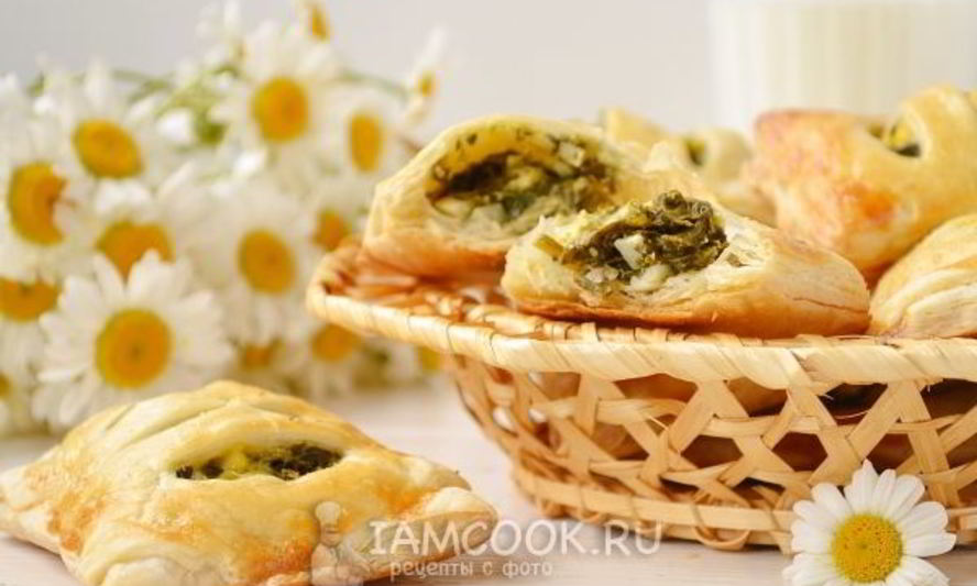 Рецепт пирожки с черемшой и яйцом