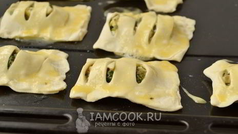 пирожки с черемшой и яйцом