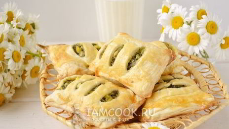 пирожки с черемшой и яйцом