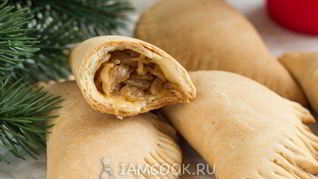 Пирожки с капустой на кефире в духовке