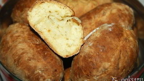 пирожки с капустой на кефирном тесте