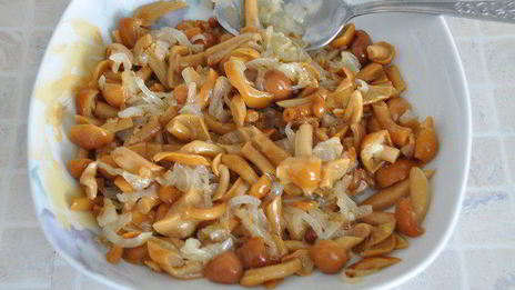 постные пирожки с маринованными опятами