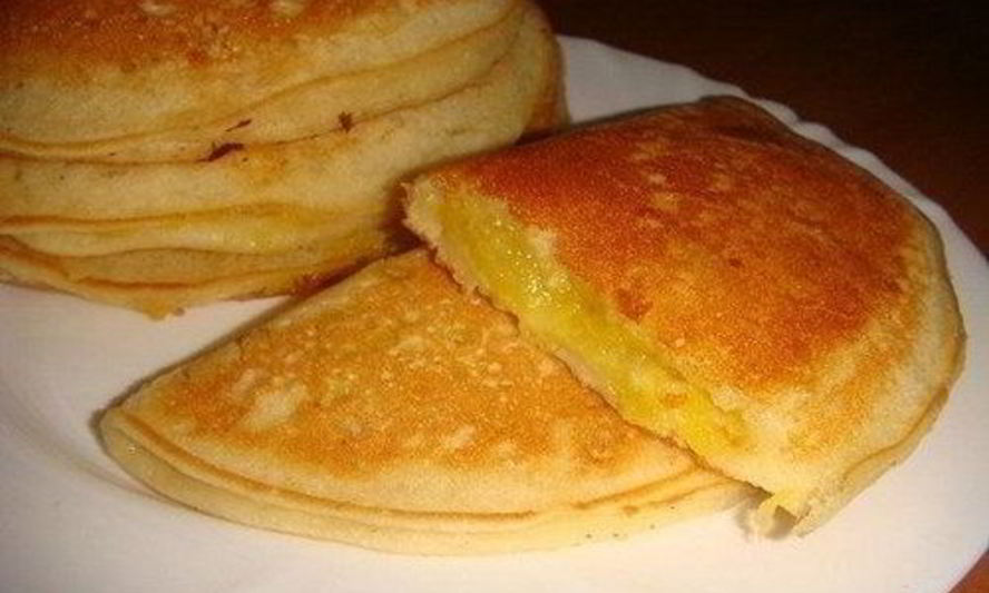 Рецепт творожные блины-пирожки с начинкой