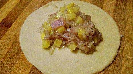 эчпочмак с мясом и картошкой