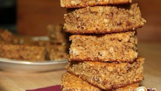 Апельсиновый брауни с грецкими орехами