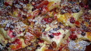 Ароматное творожное пирожное