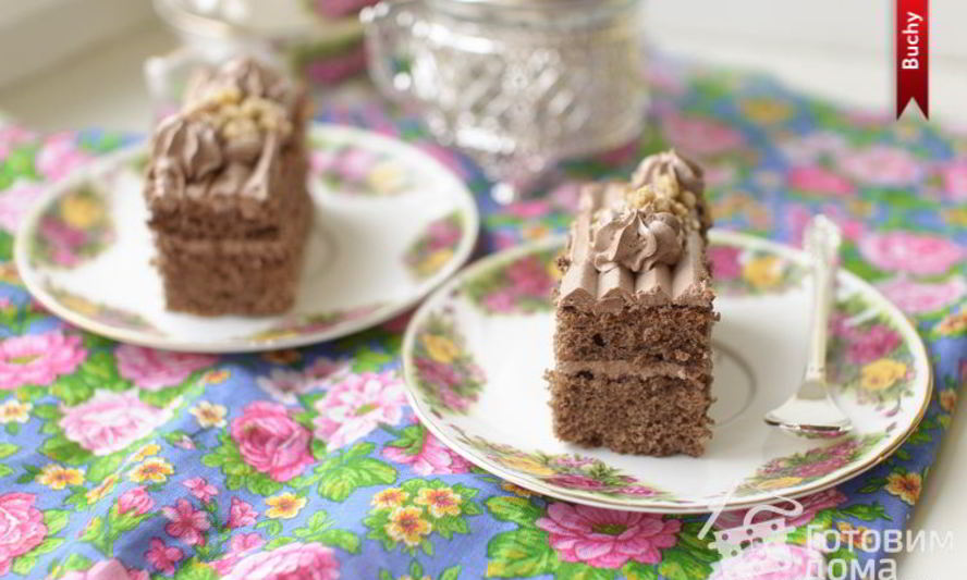 Рецепт бисквитное пирожное с масляно-шоколадным кремом по госту