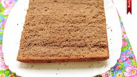 бисквитное пирожное с масляно-шоколадным кремом по госту