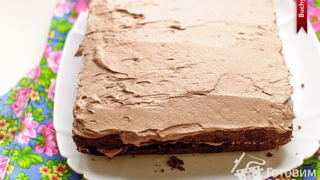 бисквитное пирожное с масляно-шоколадным кремом по госту
