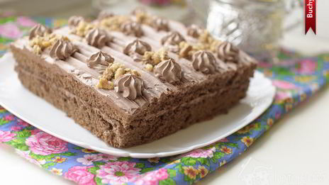 бисквитное пирожное с масляно-шоколадным кремом по госту