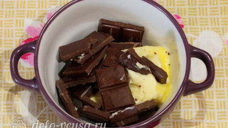 брауни с творогом и вишней