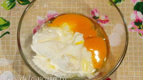 брауни с творогом и вишней