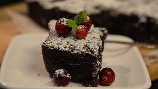 Клюквенный брауни