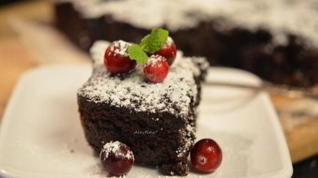 клюквенный брауни