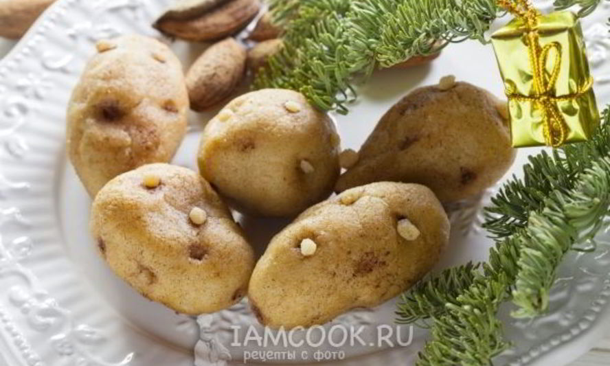 Рецепт пирожное картошка из марципана