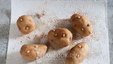 пирожное картошка из марципана