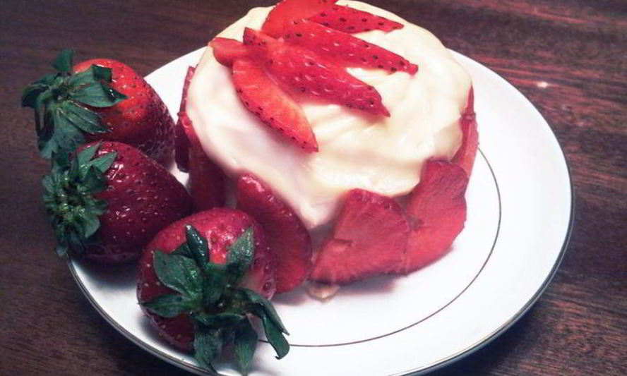 Рецепт пирожное клубничка