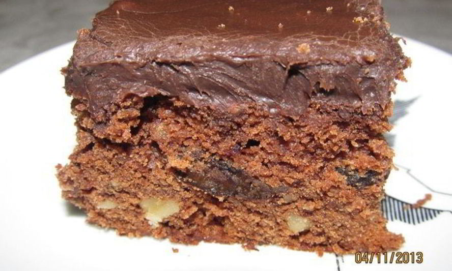 Рецепт пирожное с черносливом, изюмом и орехами