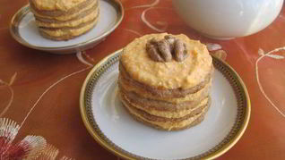 Пирожное с тыквенно-творожным кремом