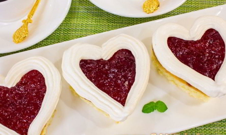 Рецепт пирожное валентинки
