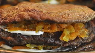 Пирожные из печени с овощей