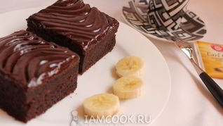 Шоколадно-банановые пирожные