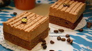 Шоколадно-муссовое пирожное