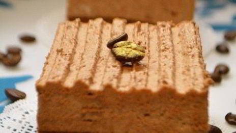 шоколадно-муссовое пирожное