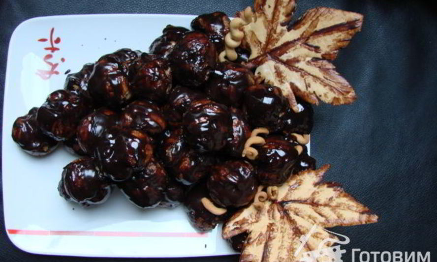 Рецепт торт-пирожное гроздь винограда