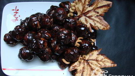 торт-пирожное гроздь винограда