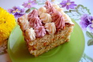 Тыквенно-ореховое пирожное