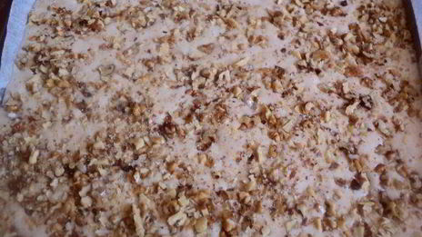 тыквенно-ореховое пирожное