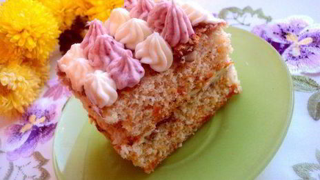 тыквенно-ореховое пирожное