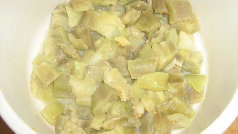 заварные пирожные с кремом из баклажан